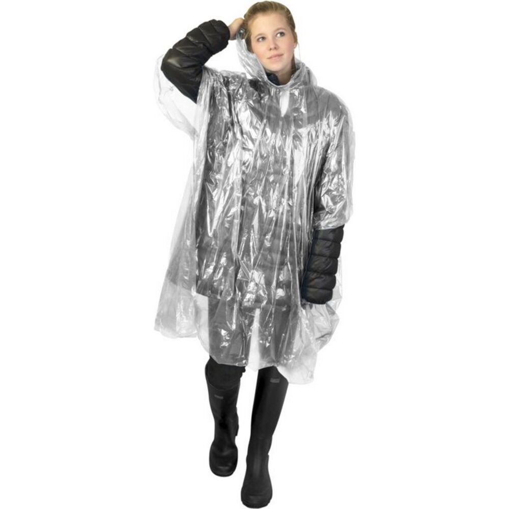 Unisex Adult Mayan Recycled Plastic Raincoat / White